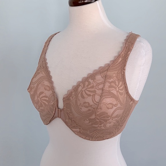 Glamorise WonderWire Front-Closure Stretch Lace Bra 38D NWOT - Picture 8 of 13